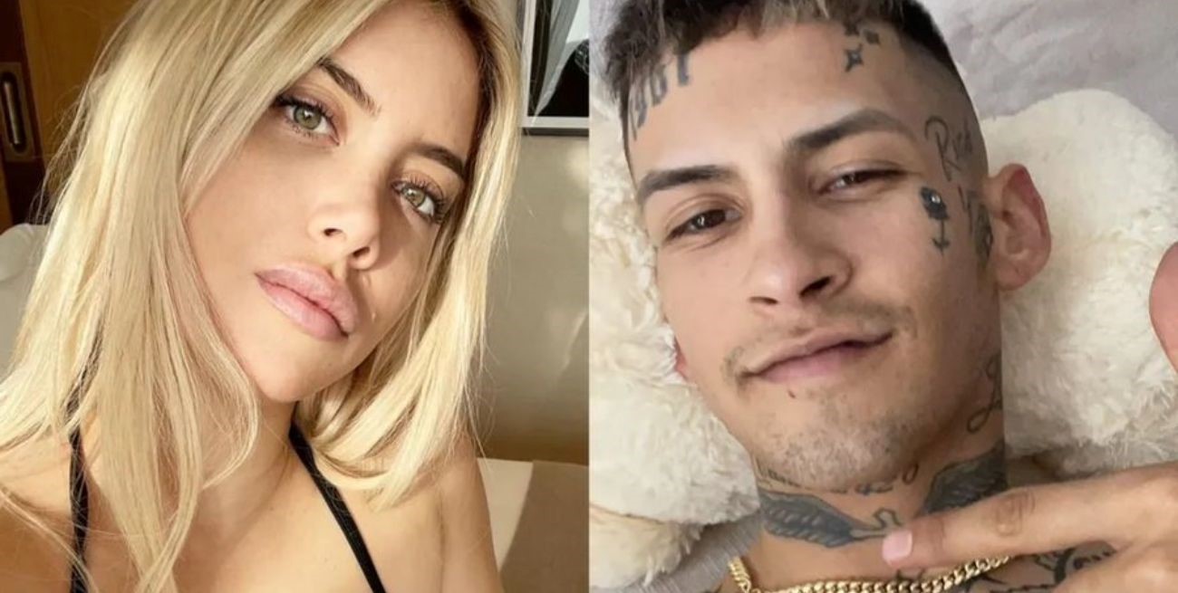 Wanda Nara publicó fotos semidesnuda y L-Gante la invitó a pasar la noche juntos