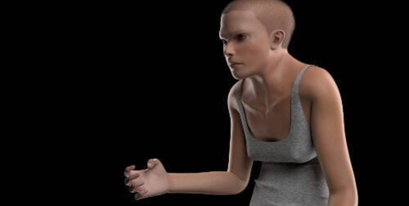 Modelo 3D: los humanos podrían tener jorobas y manos como garras en el año 3000