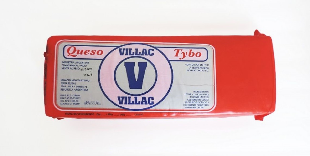 Este queso no es seguro: ASSAL emitió un alerta alimentario por el tybo marca “Villac”