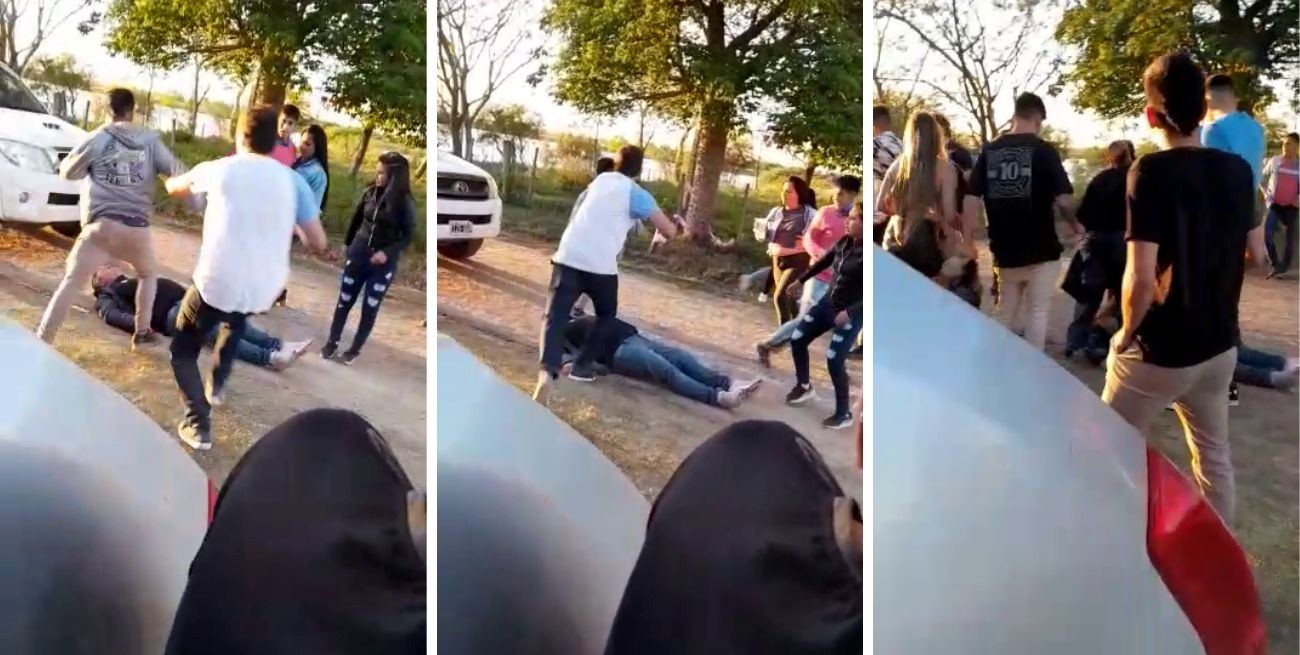 Video: noquearon a un hombre a la salida de una fiesta en San Javier