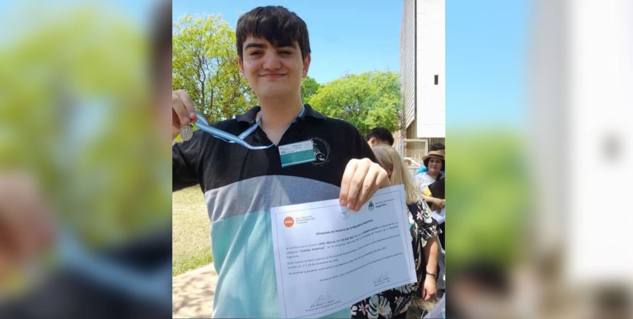 Marcos Lenci, ganador de la olimpíada y de la vida