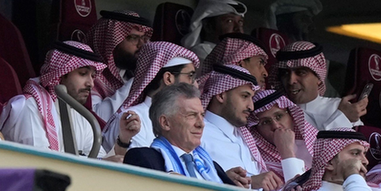 Mauricio Macri fue a ver a Argentina en el Mundial y lo tildaron de "mufa"