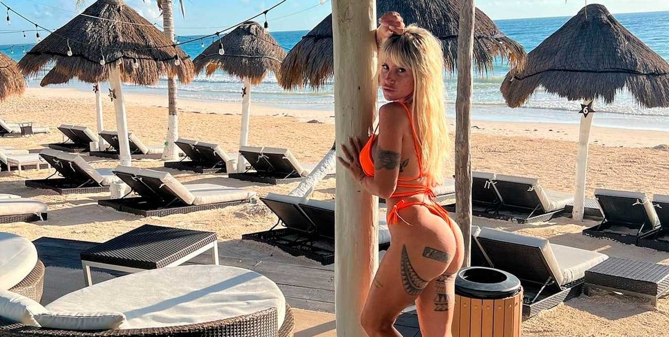 Sol, playa y arena: las imágenes de la luna de miel de Flor Peña