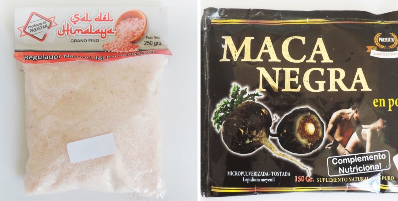 Prohíben la Sal Rosada del Himalaya y la Maca Negra en polvo por alimentos no seguros