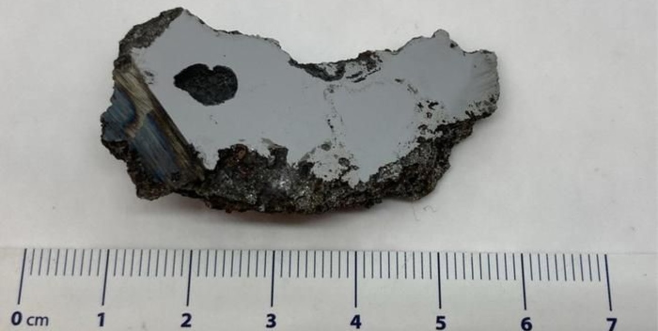 Hallaron dos minerales desconocidos en un pedazo de meteorito que cayó en la Tierra