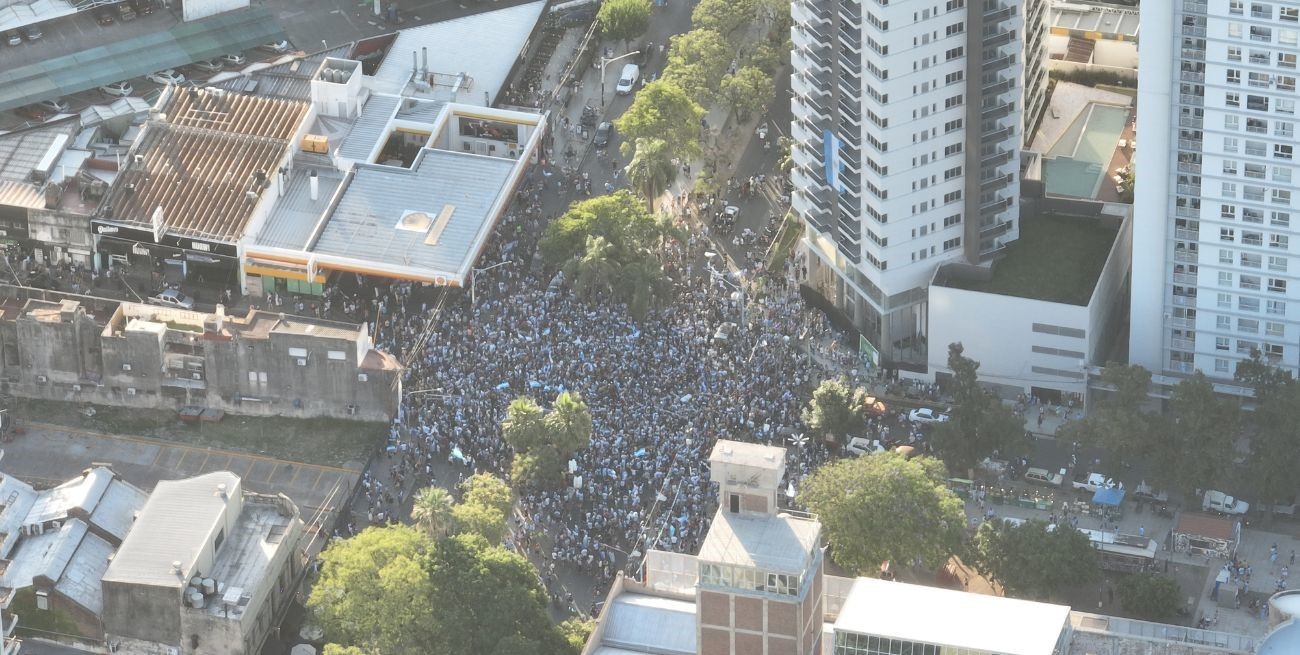 Desde el drone de El Litoral: la alegría por el triunfo de Argentina en las calles de Santa Fe