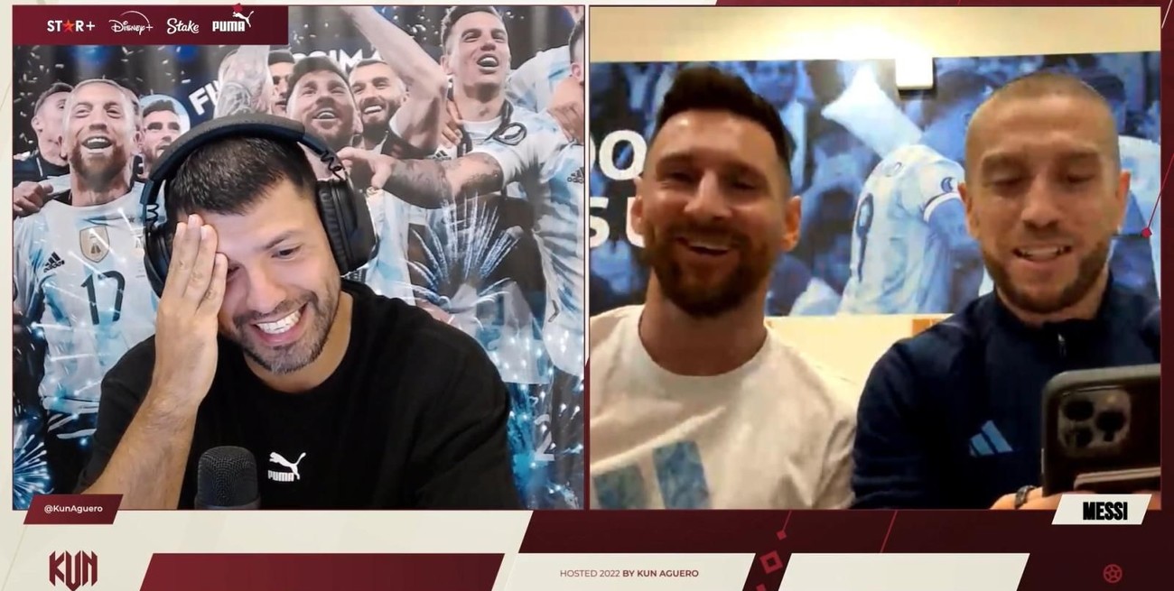 Juntos otra vez: Messi y el Kun Agüero la “rompieron” en Twitch desde Qatar