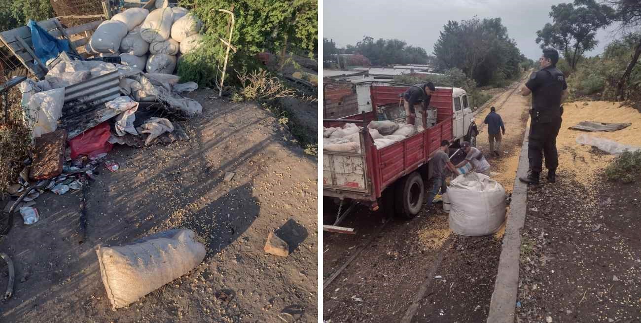 Ciudad de Santa Fe: tres detenidos por robar granos del ferrocarril