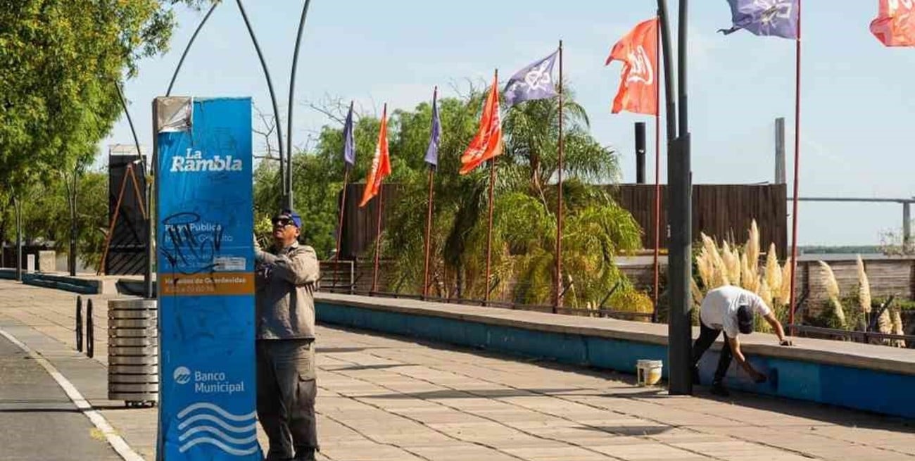 Rosario renueva su Costanera Norte para la temporada de verano