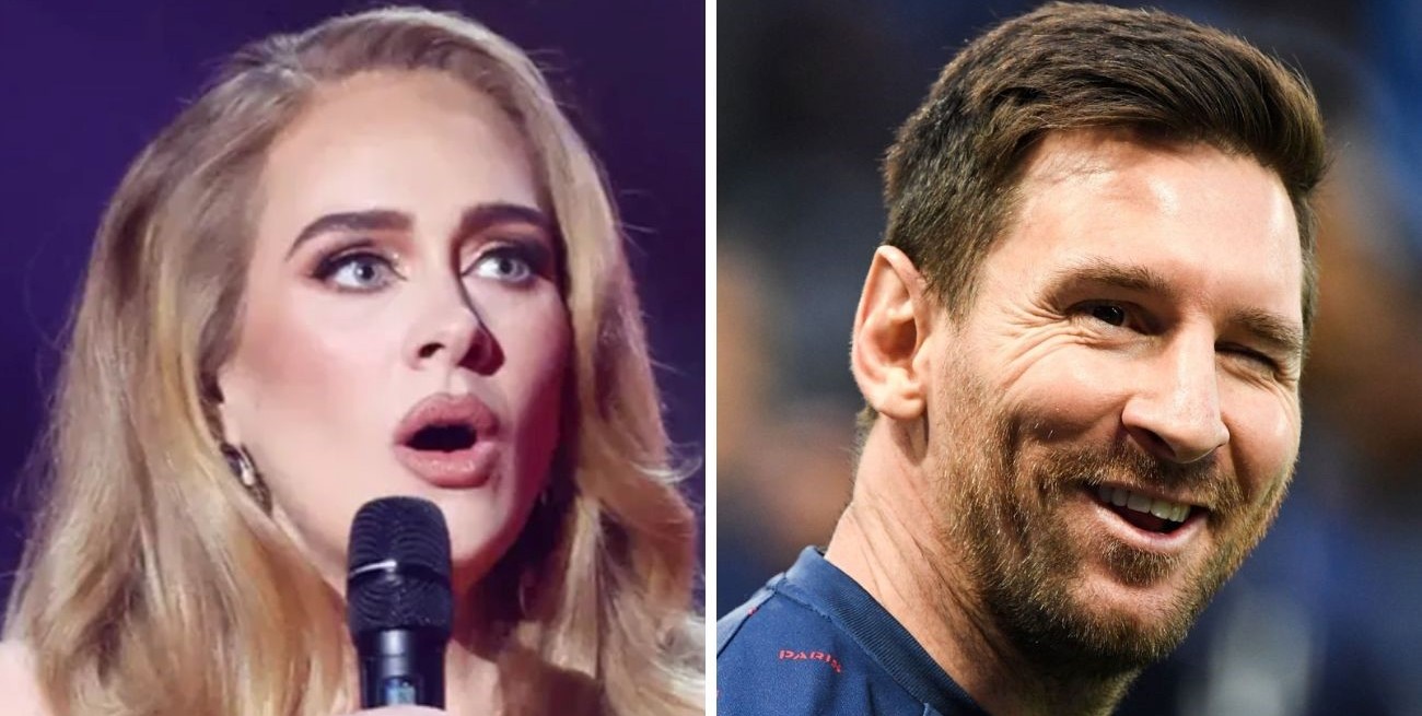 Adele se confesó: es fanática de Lionel Messi
