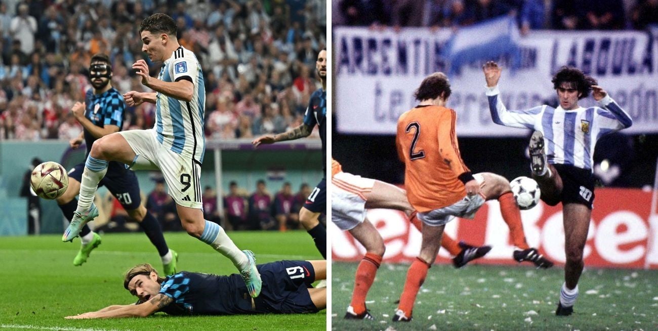 A lo Kempes: el gol de Julián Álvarez a Croacia y la similitud con el del "Matador" en 1978
