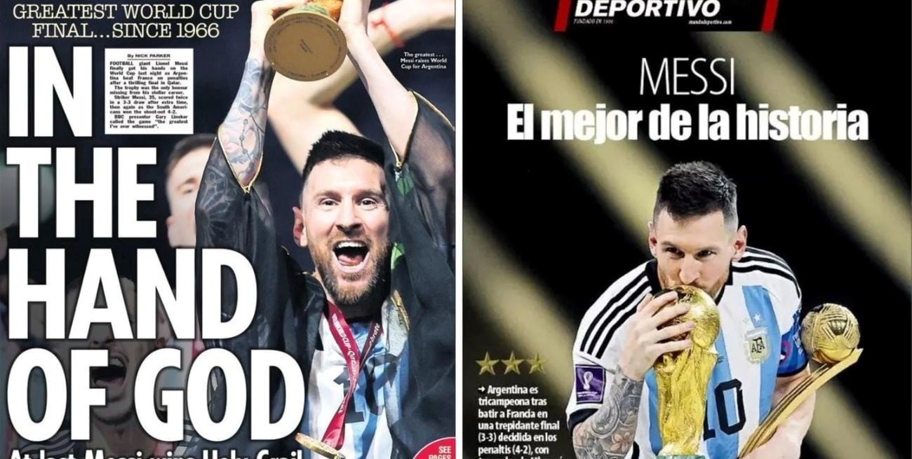 Así reflejaron los principales diarios del mundo el campeonato de Messi y Argentina