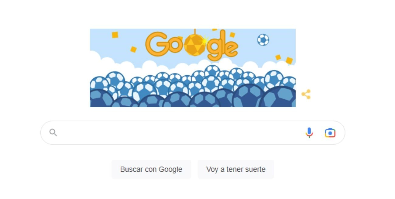 Google le dedicó su doodle a Argentina campeón del mundo
