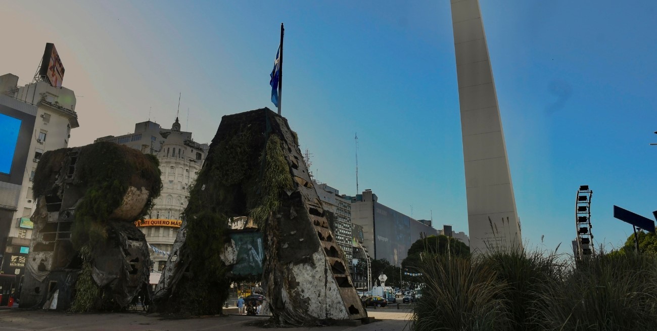 Así quedó el Obelisco después de los festejos por el campeonato del Mundo de Argentina