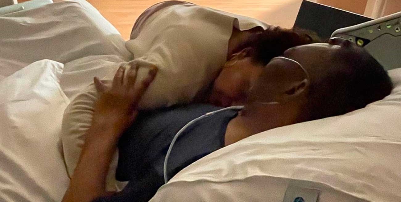 La emotiva foto de la hija de Pelé: "Una noche más juntos"