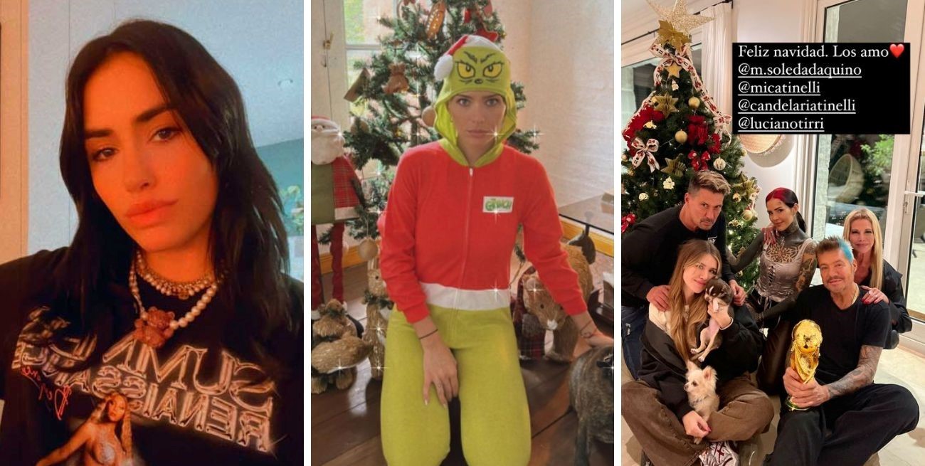 Cómo fueron los festejos de Navidad de los famosos