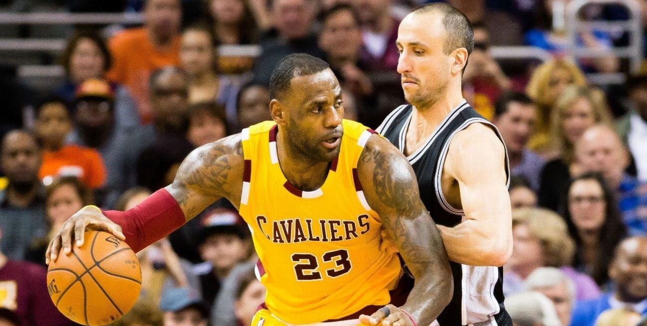 En la noche navideña, LeBron James elogió a Manu Ginóbili