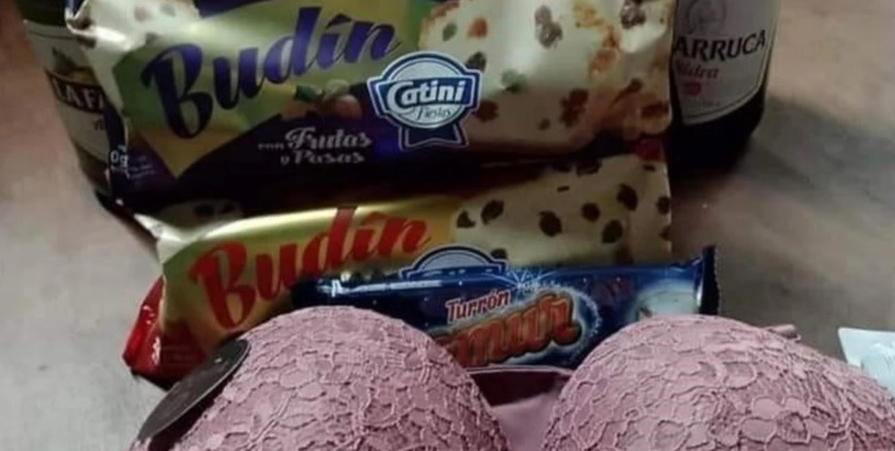 Pan dulce, sidra y corpiños en la caja navideña de un municipio correntino