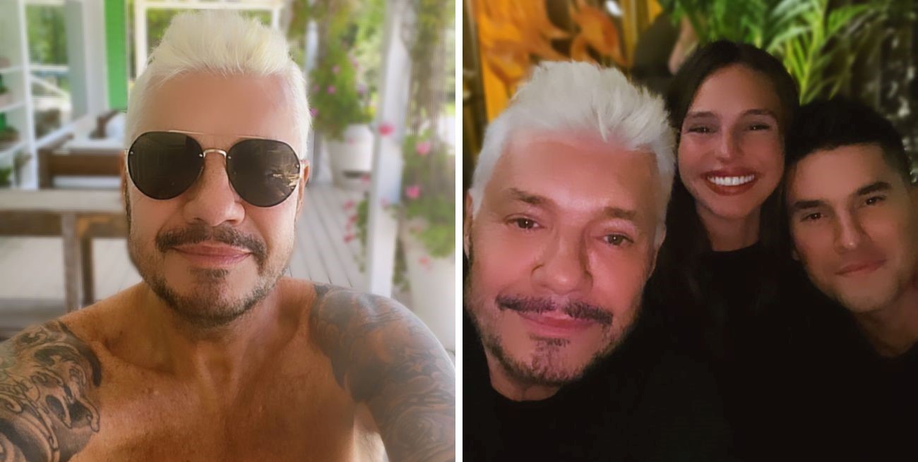 El radical cambio de look de Tinelli previo a viajar a Uruguay