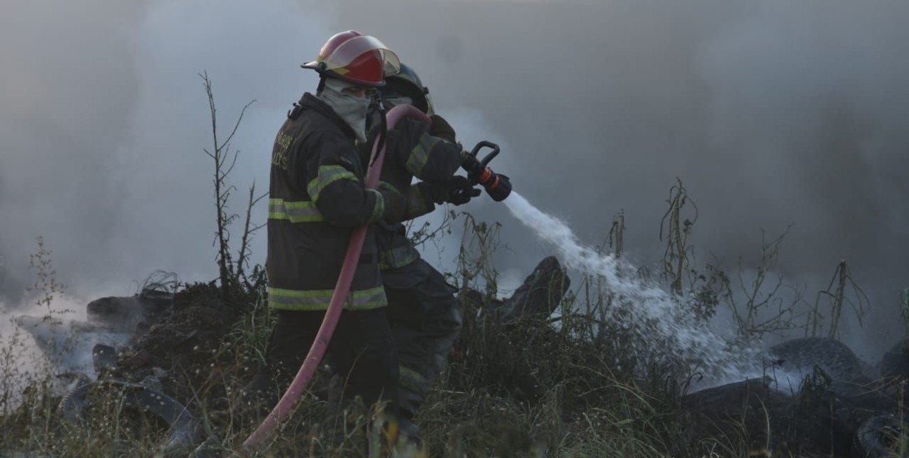 Se incendio una garita de ferrocarril en la ciudad de Santa Fe