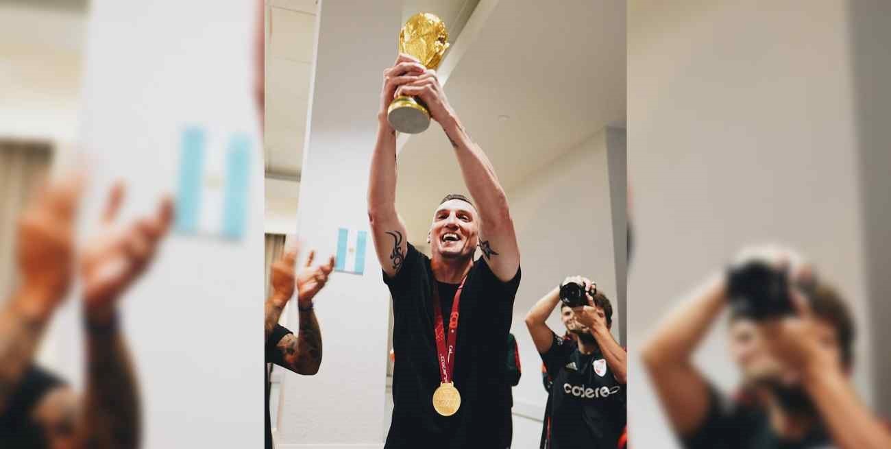 "Dale campeón": así recibieron a Franco Armani en la pretemporada de River