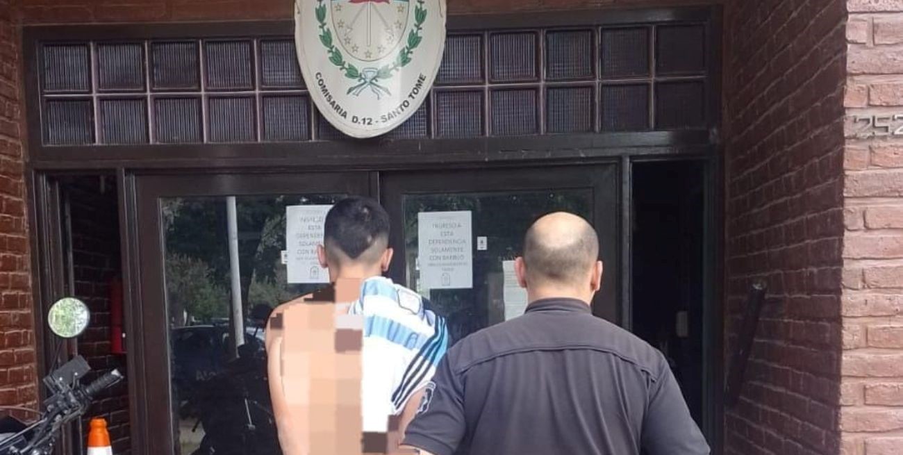 Lo fotografiaron cuando robaba una moto y terminó preso