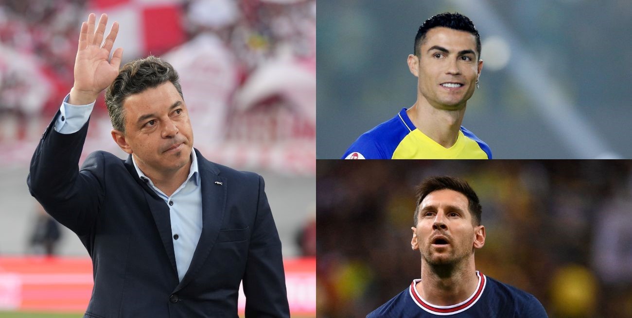 Gallardo dirigirá a un combinado árabe con Cristiano Ronaldo ante el PSG de Messi