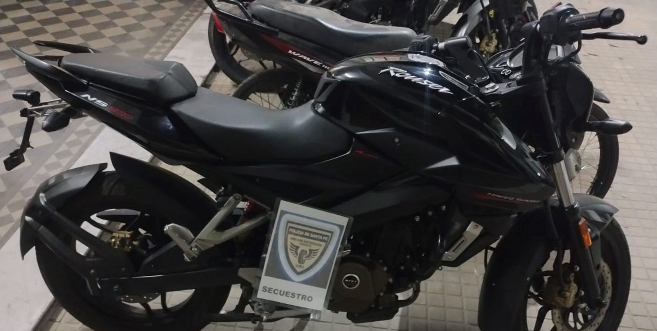 Secuestran en zona Sur una moto robada el lunes en barrio Candioti