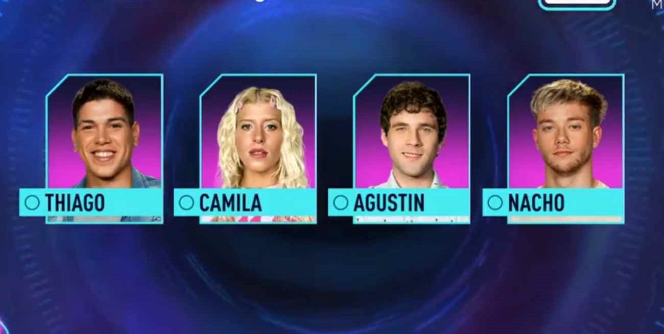 Gran Hermano: Nacho, Camila, Agustín y Thiago son los nominados de esta semana