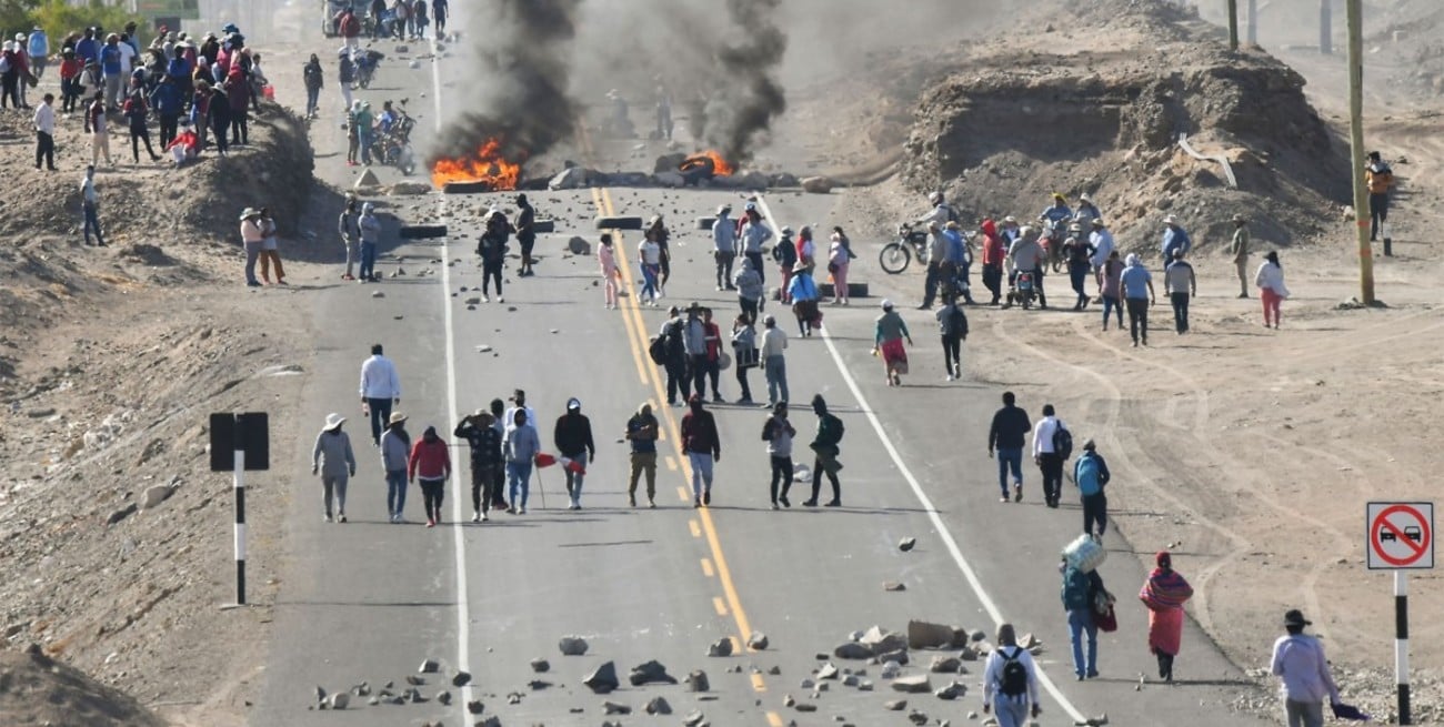 Protestas en Perú: más de 80 puntos permanecen bloqueados