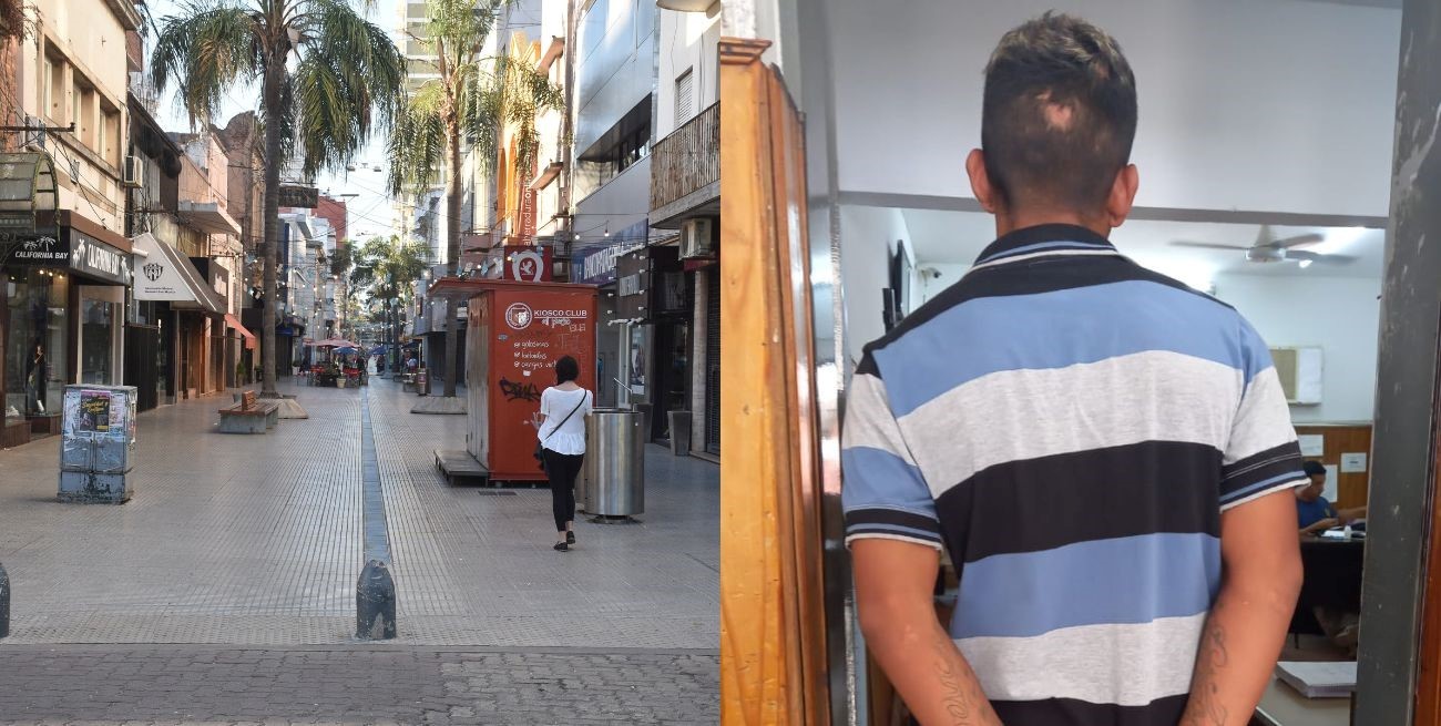 Un "mechero" arrestado en un local céntrico tenía pedido de captura por un grave delito