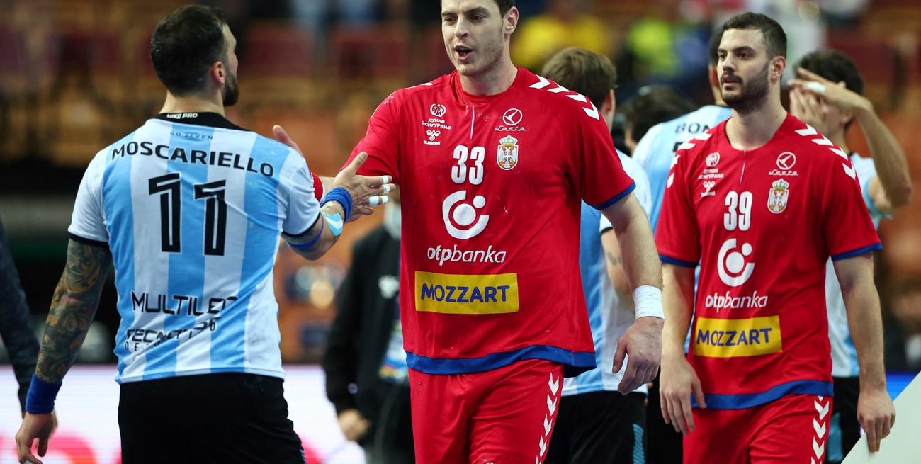 Handball: los Gladiadores cayeron ante Serbia en su penúltima presentación