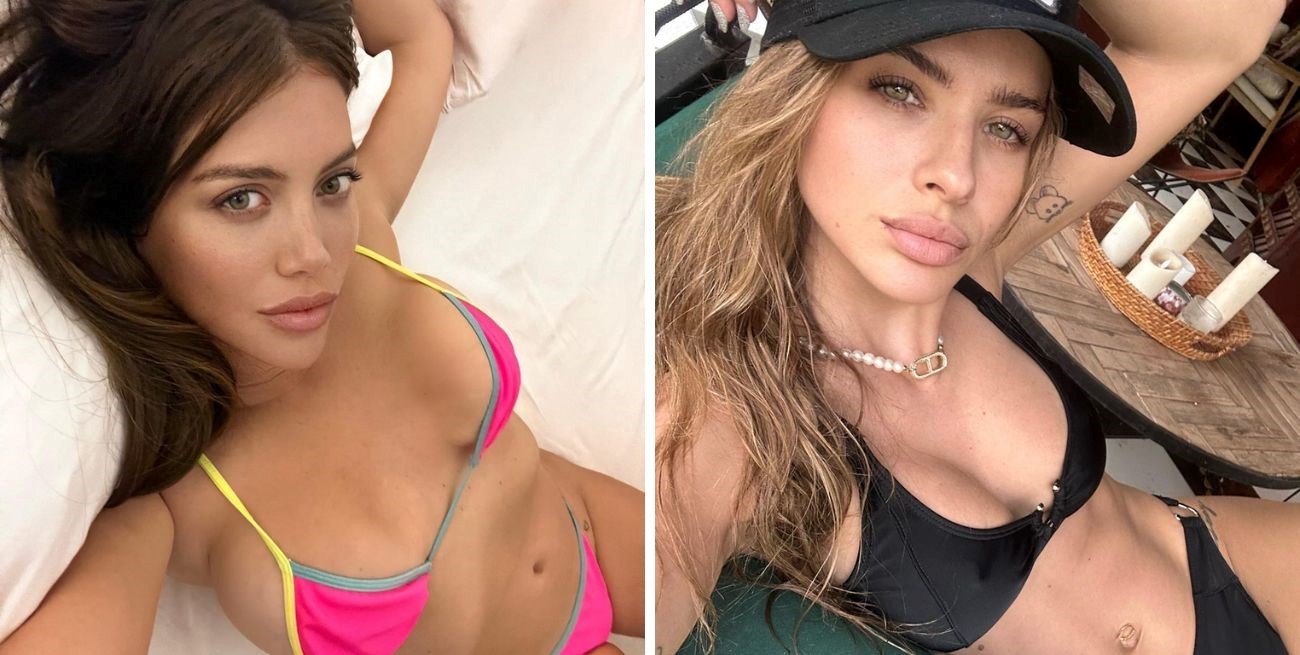 ¿Se copian?: Las sospechosas similitudes entre las fotos de Wanda Nara y "China" Suárez
