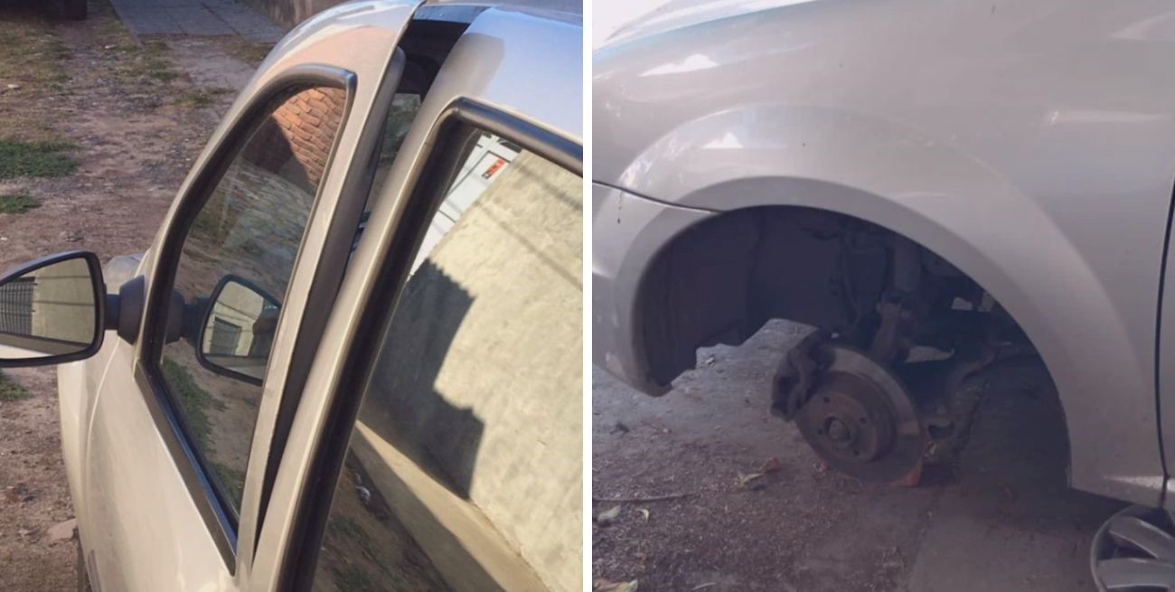Santa Fe ciudad: le robaron una rueda y a los días quisieron llevarse el auto
