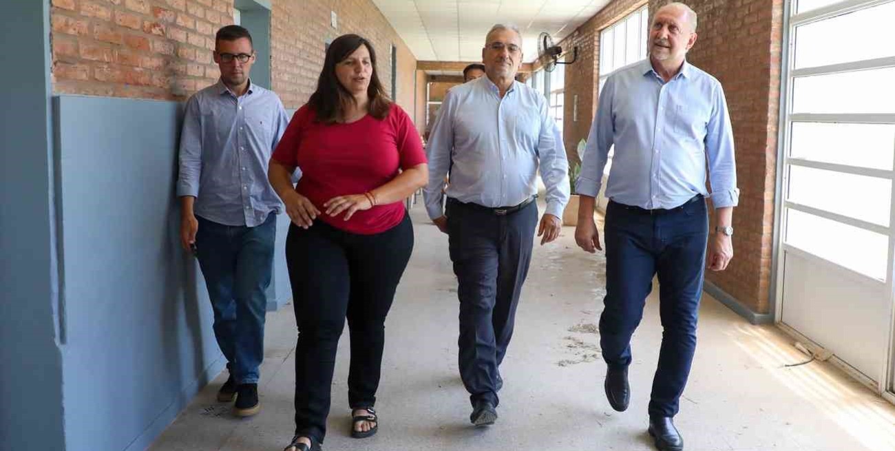 La obra del nuevo comedor escolar en Josefina entra en su última etapa