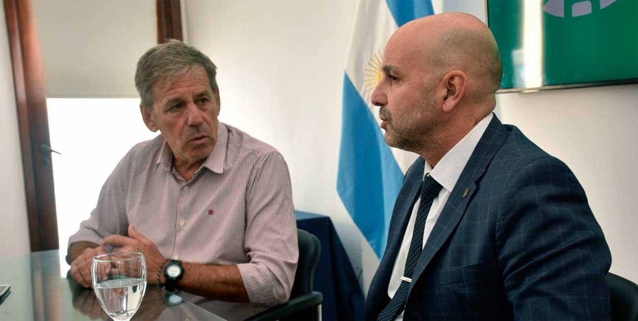 Jatón recibe al ministro de Seguridad Claudio Brilloni para coordinar acciones en la ciudad de Santa Fe
