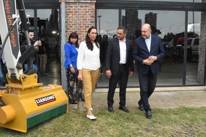 El ministro nacional trajo equipamiento que fue exhibido en La Redonda. Crédito: Mauricio Garín
