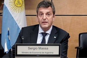 Sergio Massa en la Asamblea del FMI y el Banco Mundial el pasado mes de octubre. Crédito: Télam