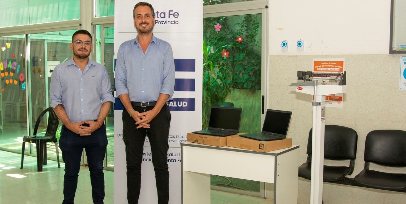 Entregaron equipamiento y elementos informáticos al Samco de Funes