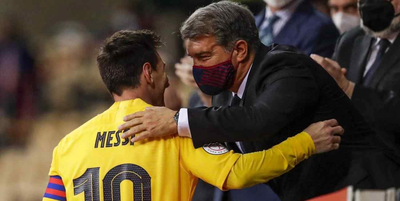 Joan Laporta reconoció charlas con el entorno de Lionel Messi para concretar su vuelta al Barcelona
