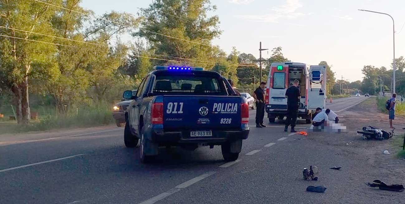 Murió un motociclista tras chocar en la Ruta 1 