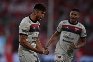 Santiago Pierotti, delantero y titular en el equipo de Néstor Gorosito. Foto: Archivo