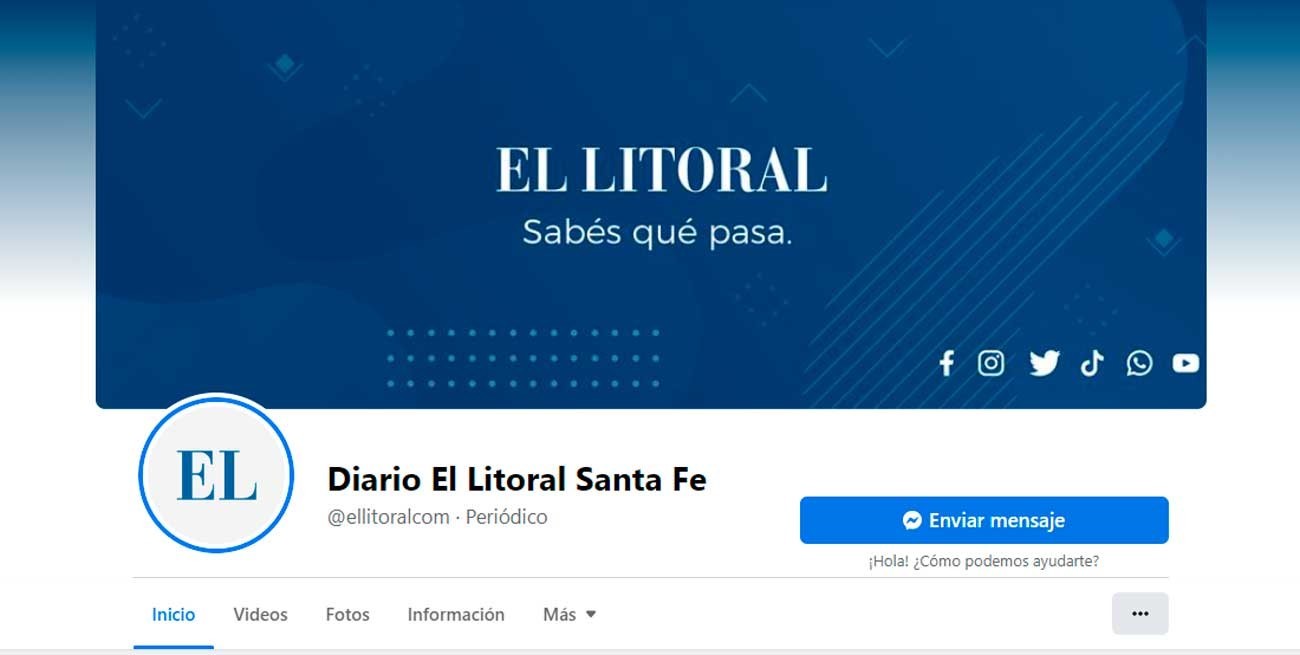 La página de El Litoral en Facebook atraviesa problemas técnicos