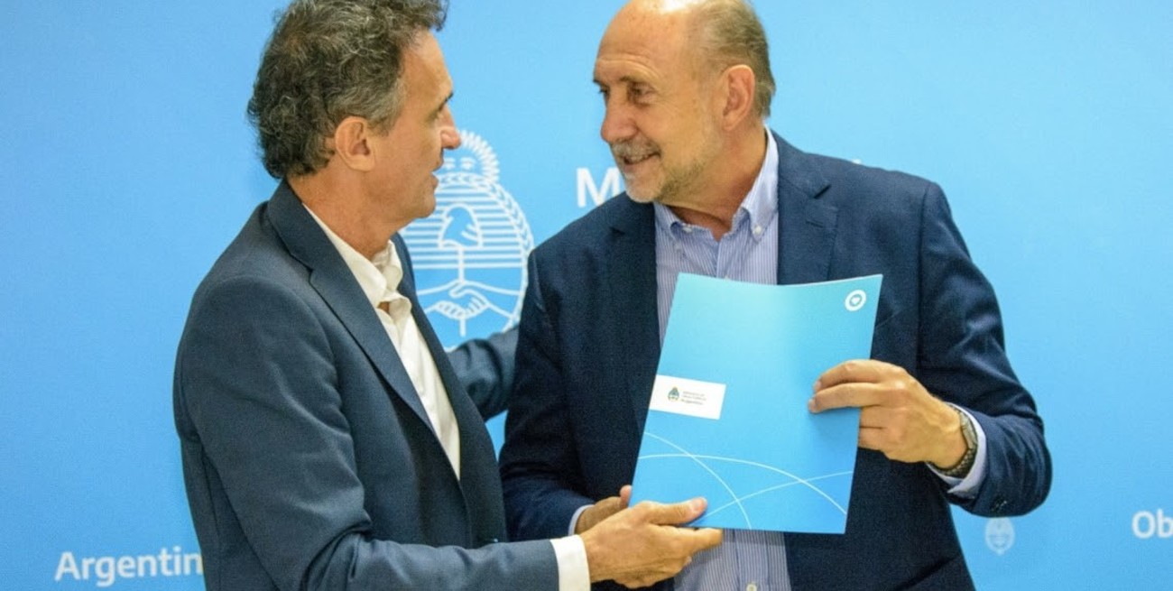 Acueducto San Javier - Tostado: Perotti y Katopodis firmaron el acta de inicio de obra