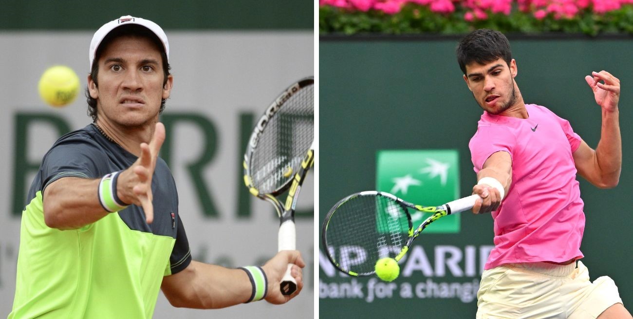 El santafesino Facundo Bagnis enfrenta a Carlos Alcaraz, número 1 del mundo