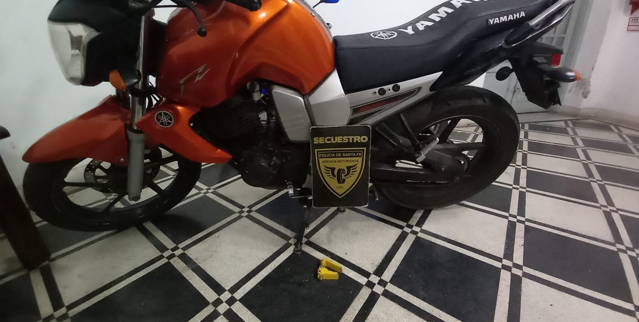 Santa Fe: un ladrón detenido con las manos en la moto