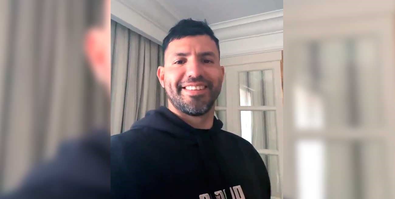 "No se preocupen, fue una boludez", dijo el Kun Agüero tras la molestia en el pecho