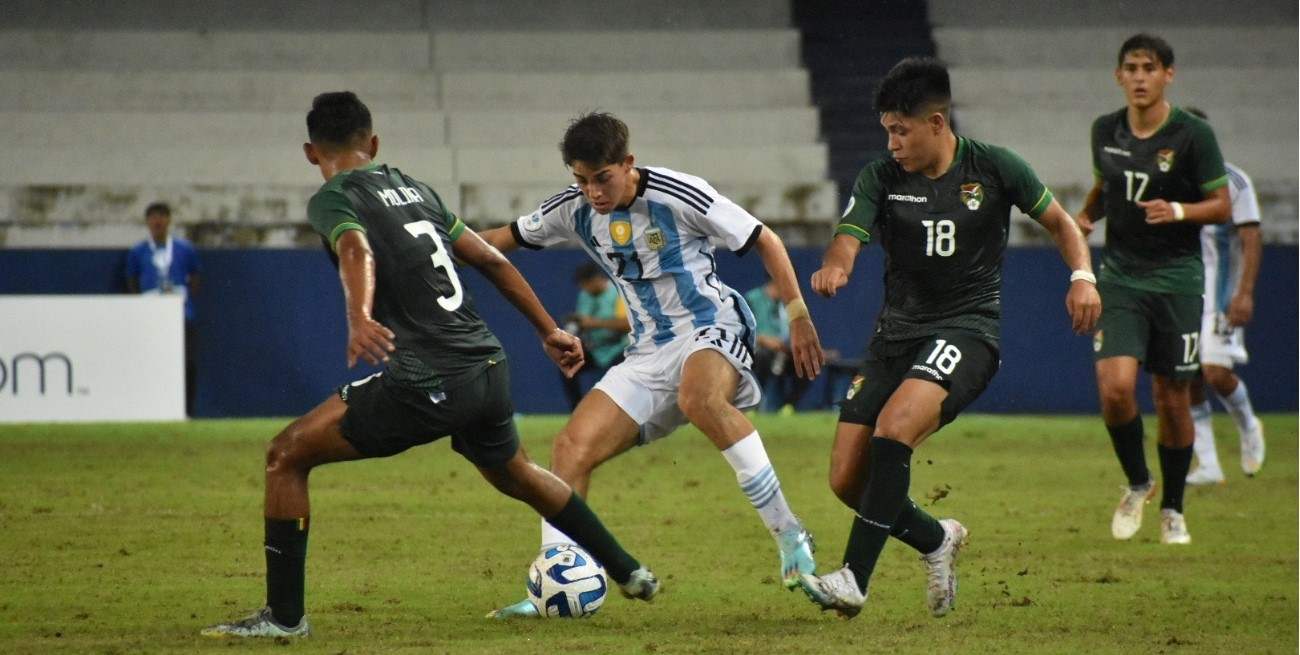 Argentina venció a Bolivia y quedó como líder de su grupo en el Sudamericano sub 17