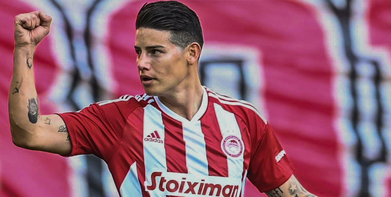 James Rodríguez rescindió su contrato en Olympiacos y es jugador libre