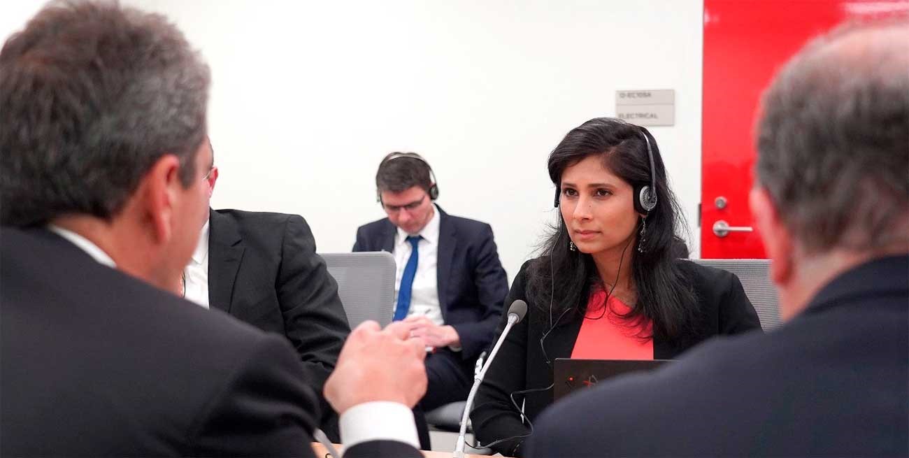 "Productiva" reunión entre Massa y la vice del FMI 